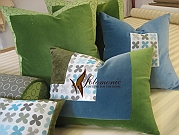 Modern velvet pillows